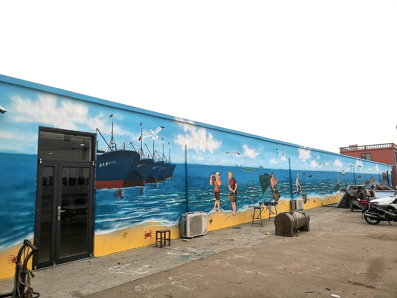 日照文化墙壁画，手绘墙，幼儿园彩绘，墙体彩绘，景观（图ZMjQ0MjUyMjQw） - 商业插画 - 站酷设计师聚精绘神壁画原创素材 - 站酷ZCOOL