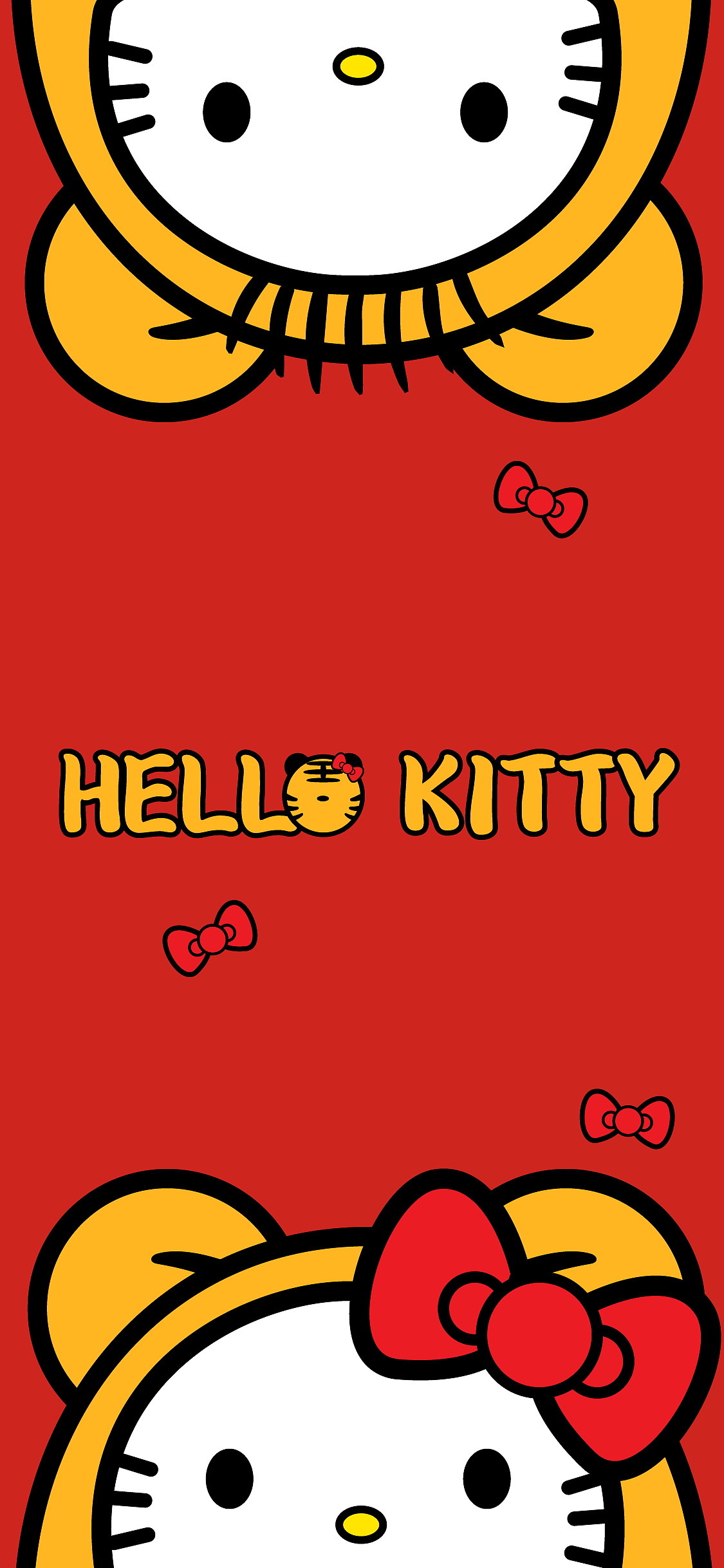 Hellokitty虎年新年壁纸（图ZMjg2MjMyNTM2） - 创作习作 - 站酷设计师胡凯蒂原创素材 - 站酷ZCOOL