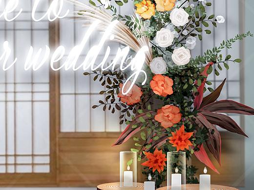 花艺练习（个人主页-ZNDU0NzgyODQ=） - 舞台美术 - 站酷设计师蓝格子短裙原创素材 - 站酷ZCOOL