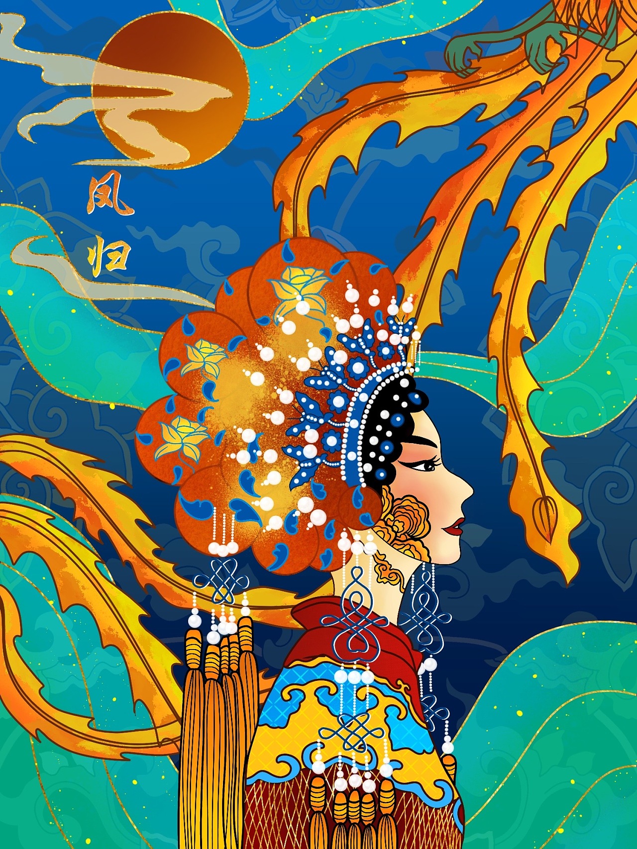 国粹戏子包装插画|插画|商业插画|美朵花吉 - 原创作品 - 站酷 (zcool