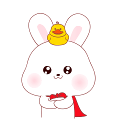 兔兔真可爱夏天表情