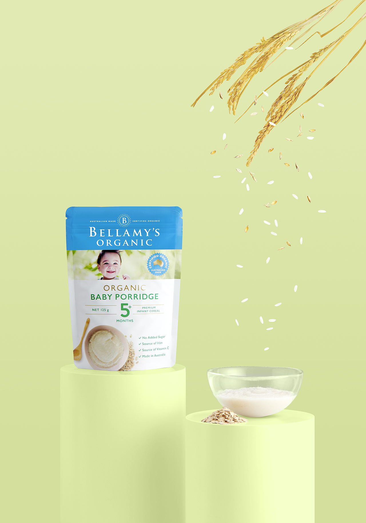 婴儿果泥米粉摄影修图