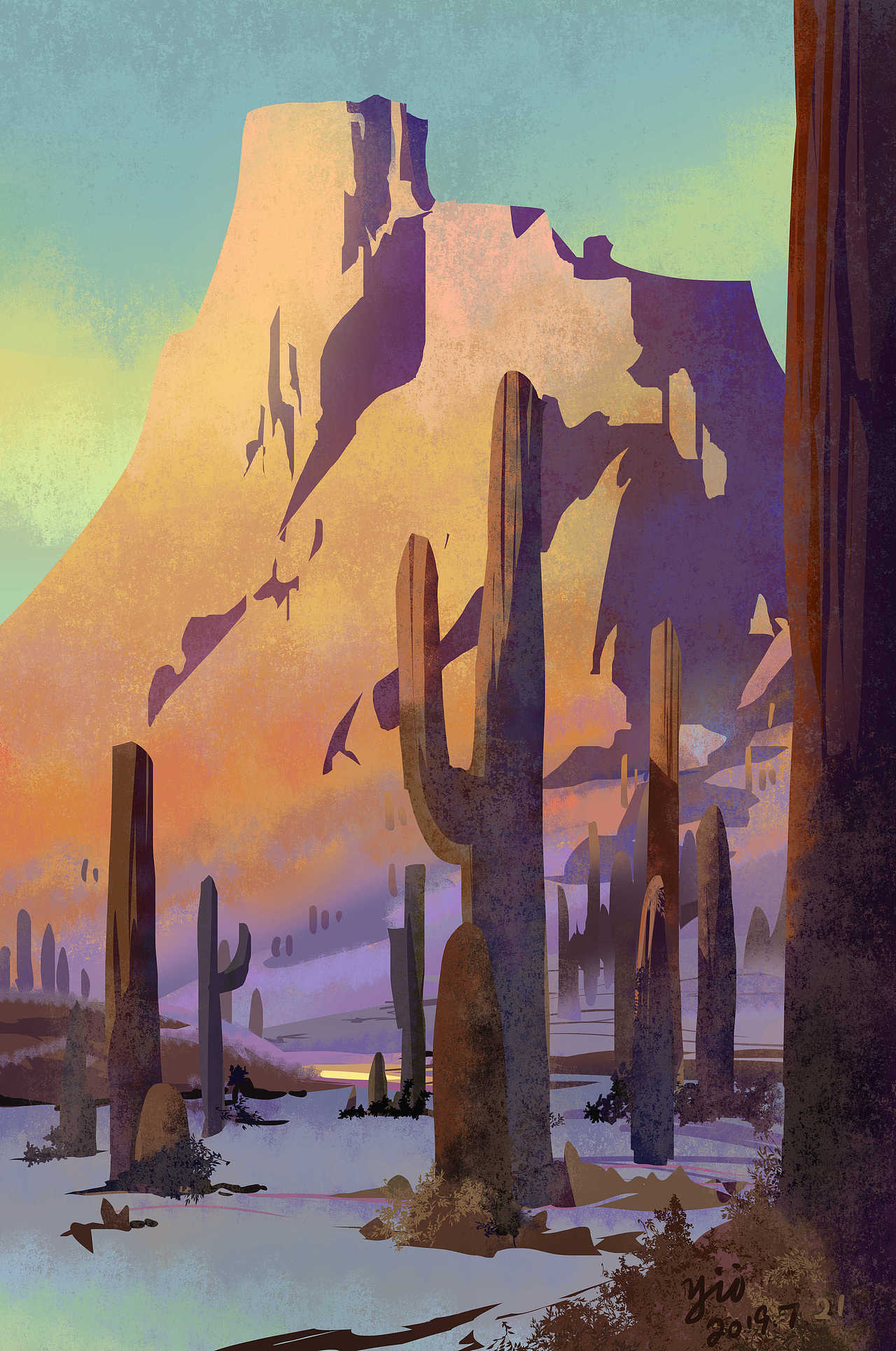 2019年7月色彩速写