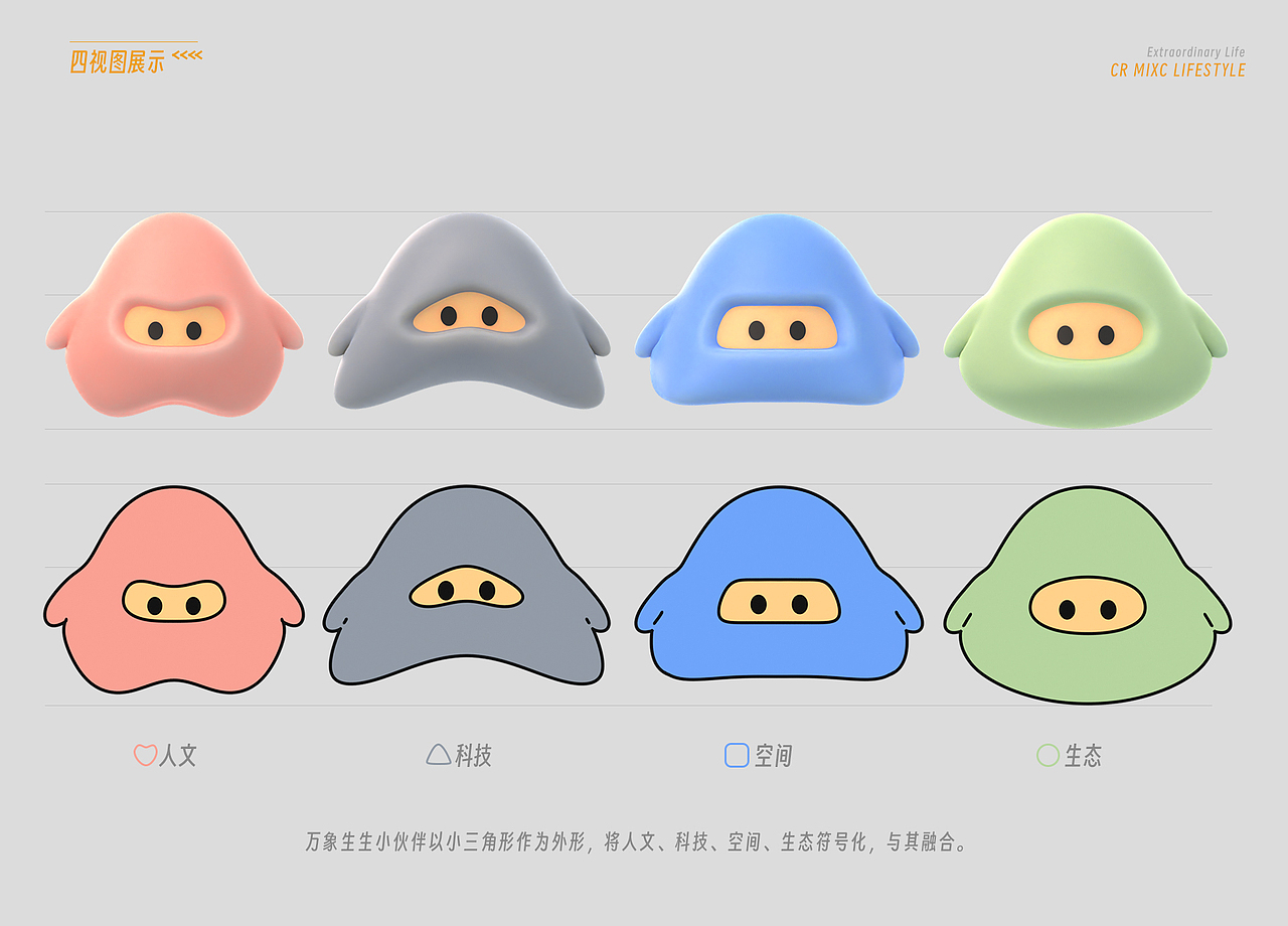 华润万象生活IP设计-万象生生（图ZMzI1NjkzMjEy） - IP形象 - 站酷设计师kakaccjj原创素材 - 站酷ZCOOL