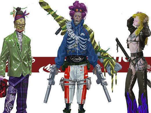 /惩恶社（个人主页-ZMjYyNDI5MzY=） - 新锐潮流插画 - 站酷设计师杰森面具D原创素材 - 站酷ZCOOL