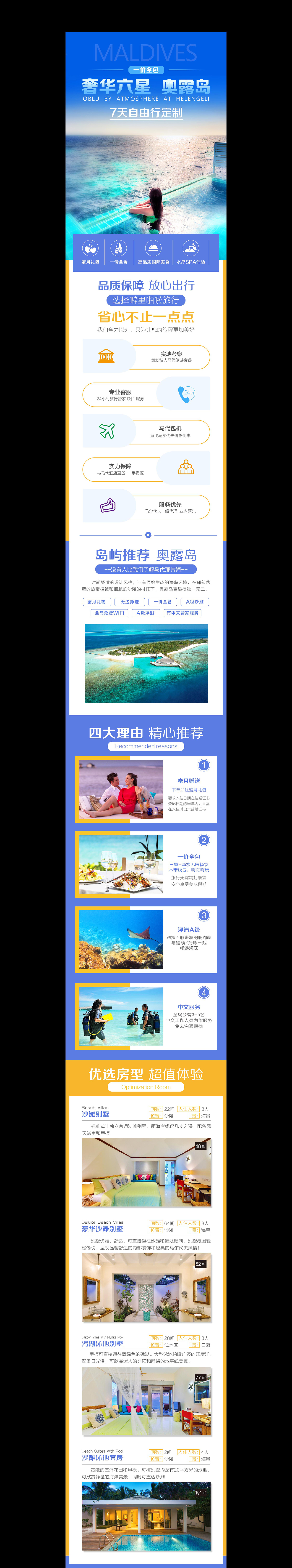 马尔代夫详情页旅游海报