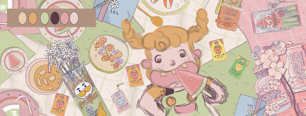 愛(ài)吃冰激凌 女孩（圖ZMjQ1OTQzNjg0） - 單幅漫畫 - 站酷設(shè)計(jì)師甲乙某小生原創(chuàng)素材 - 站酷ZCOOL