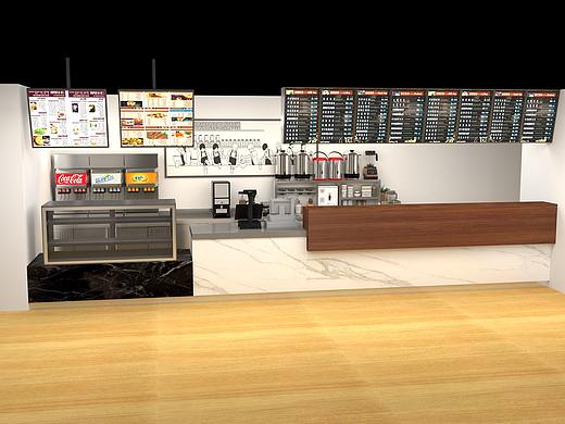 dk自助餐台 效果图 移动餐台制作高职餐厅餐台设计