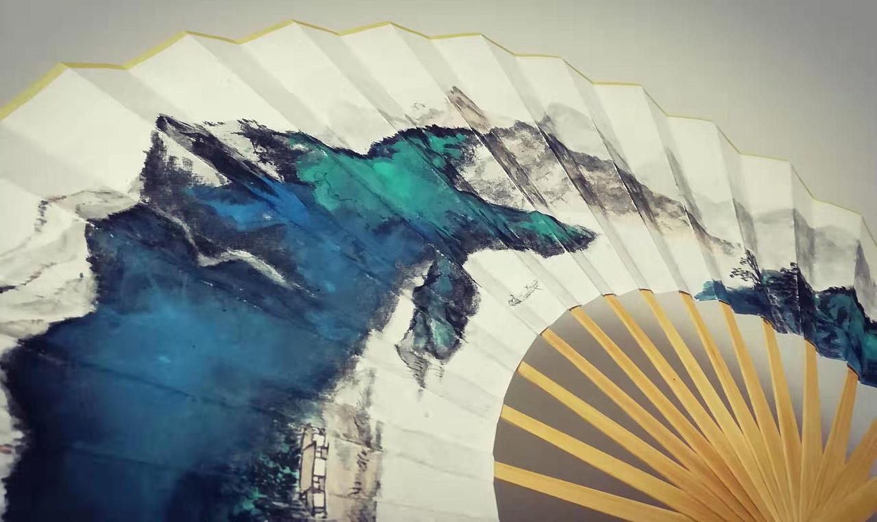 三伏天里画扇面---之折扇篇