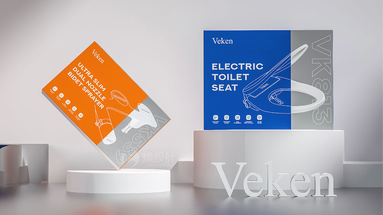 包装｜Veken智能马桶盖-Treasures for a stylish home