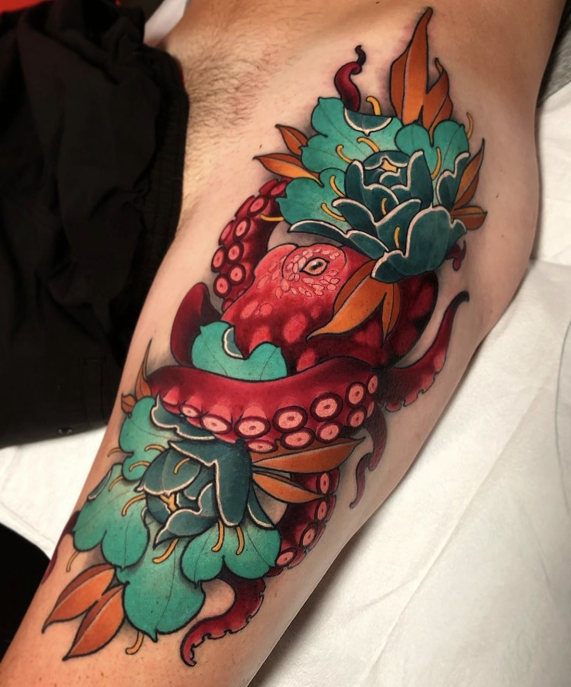 重彩newschool风格大型纹身欧美彩色