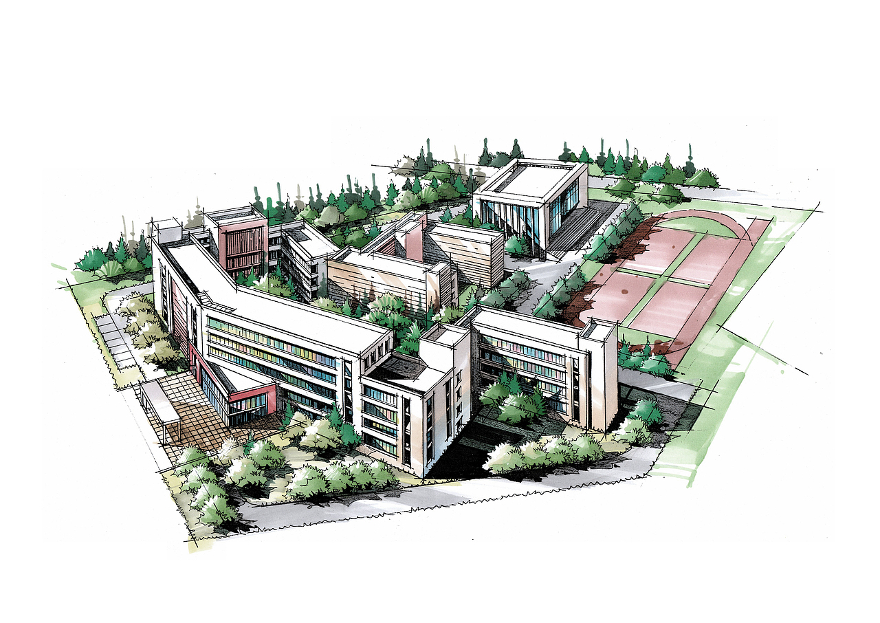 分享几张表现力超棒的规划手绘设计