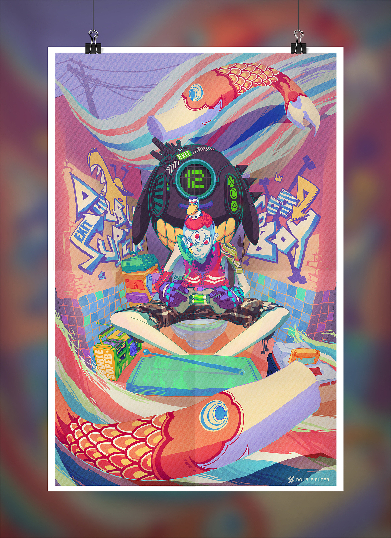 《二郎神的鲤鱼所》海报