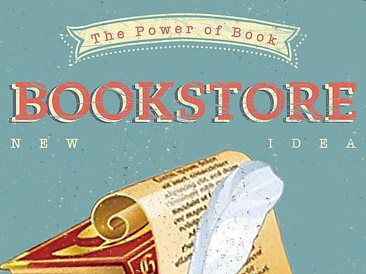 书店怀旧风海报（个人主页-ZMjc2NDc2NjQ=） - 海报 - 站酷设计师Sun盛原创素材 - 站酷ZCOOL