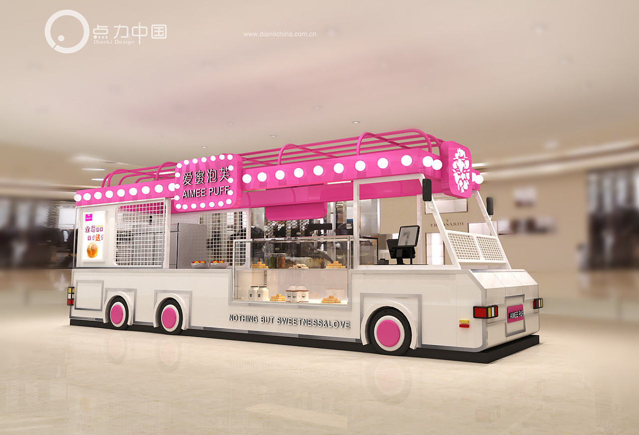 奶茶店,水吧,售卖亭,异形店面,售卖亭设计|三维|建筑/空间|点力中国