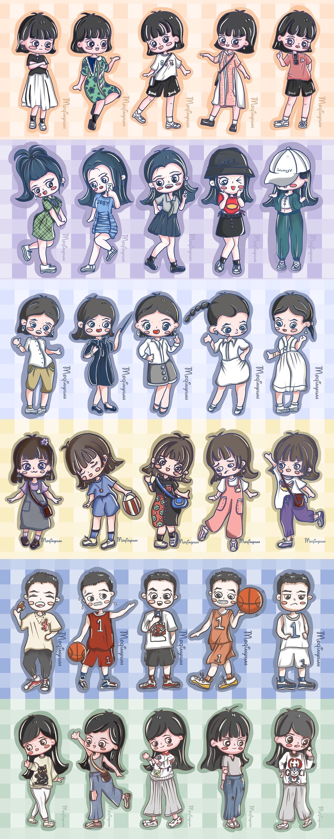 《十月卡通人物合集 30个不同动态》