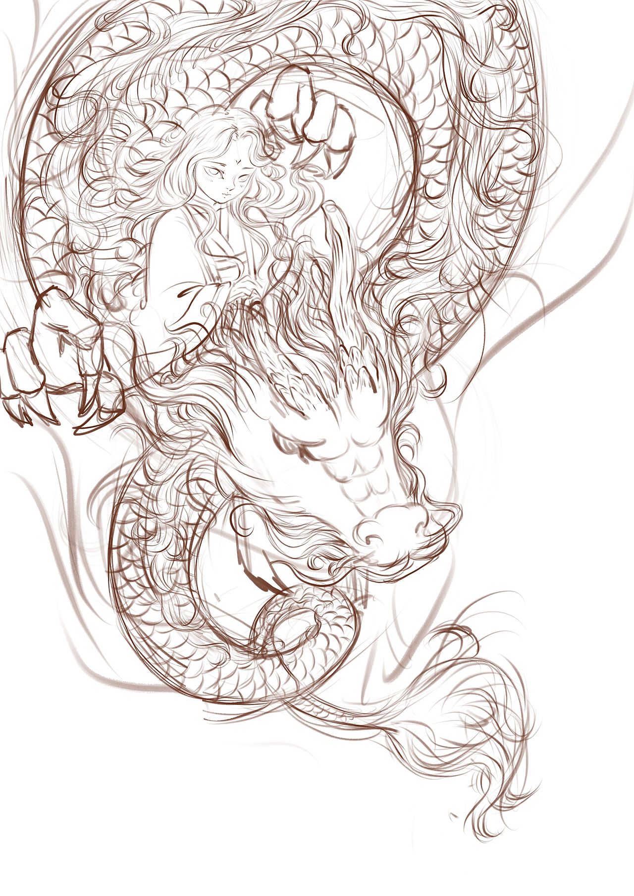 祈愿(中国古风插画海报)