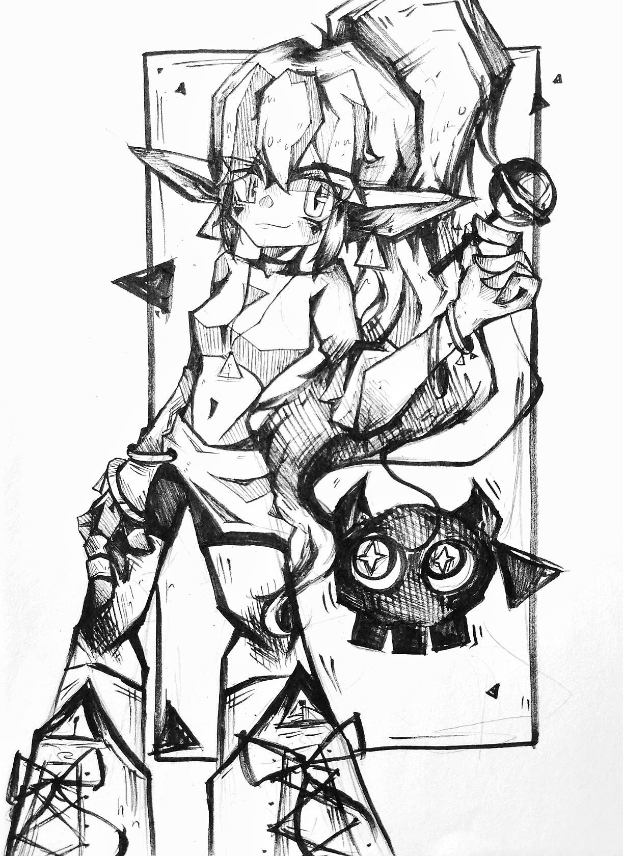 2022人物设计黑白篇