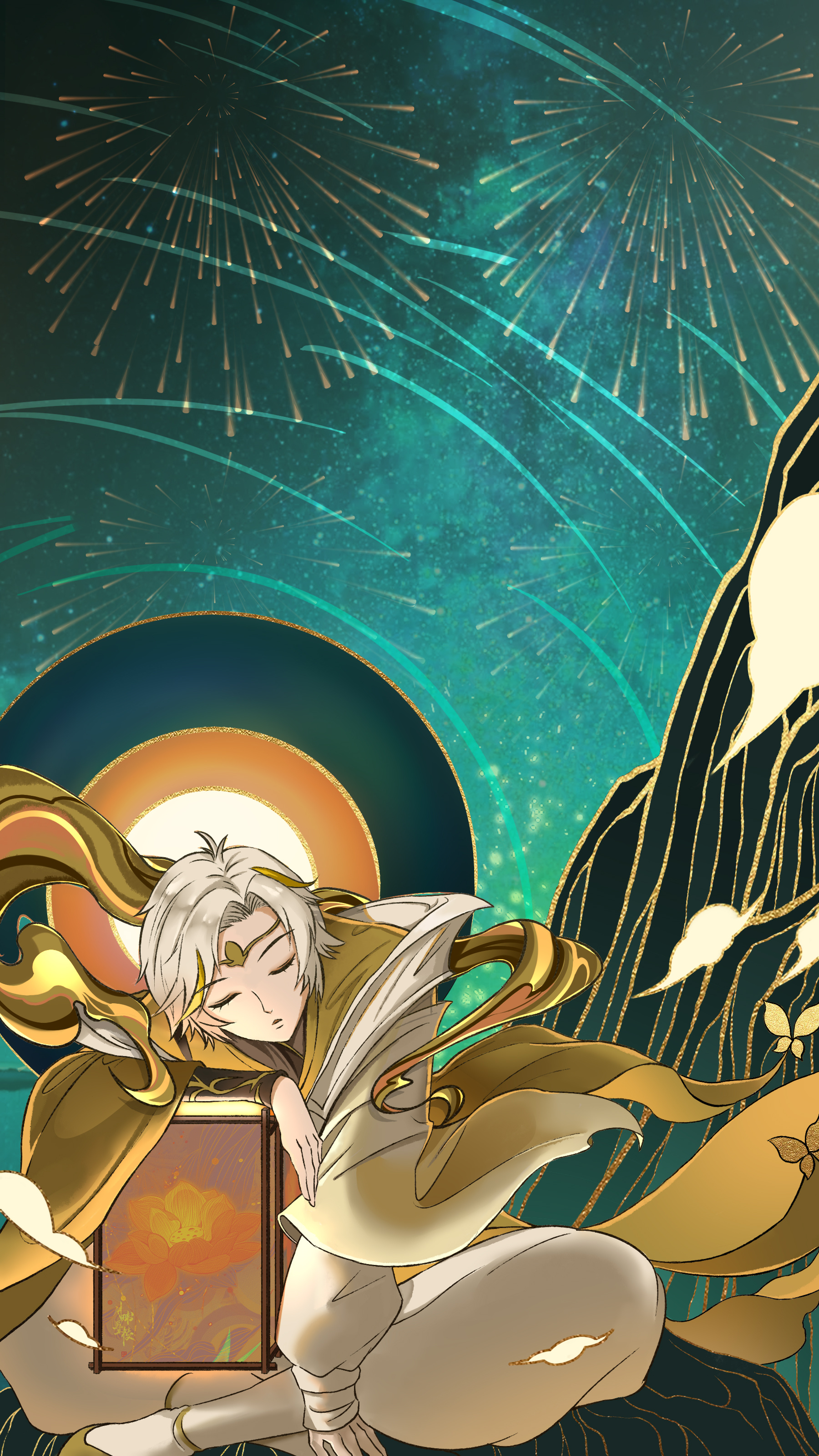 王者荣耀同人插画《庄周梦蝶》