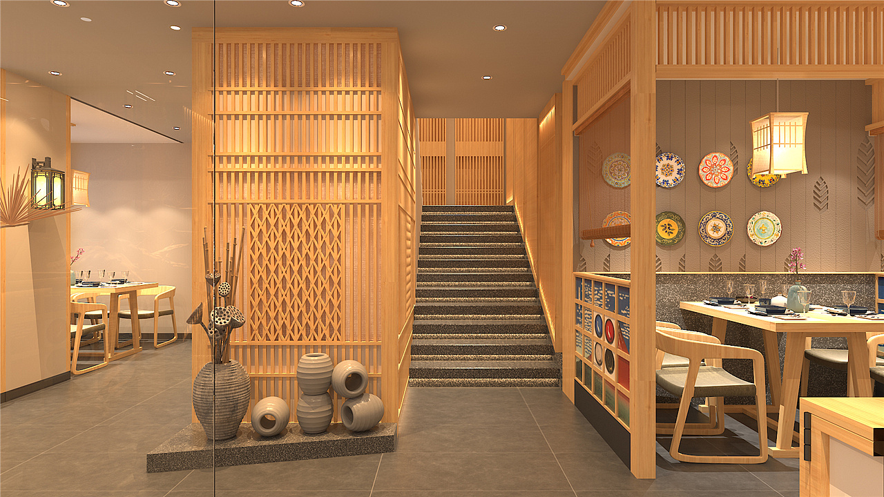 烤肉馆装修|韩国烤肉店装修效果图