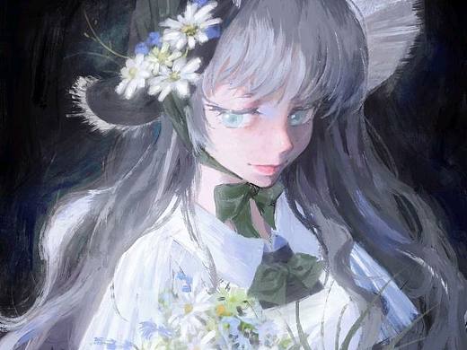 以前给老师画的油画风格挂画