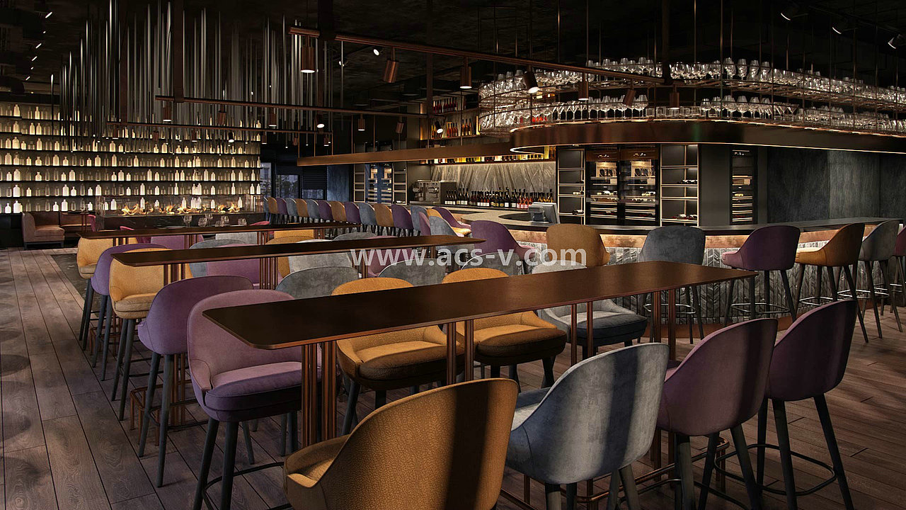 重金属酒吧工业风的R&R原石滩音乐餐吧设计