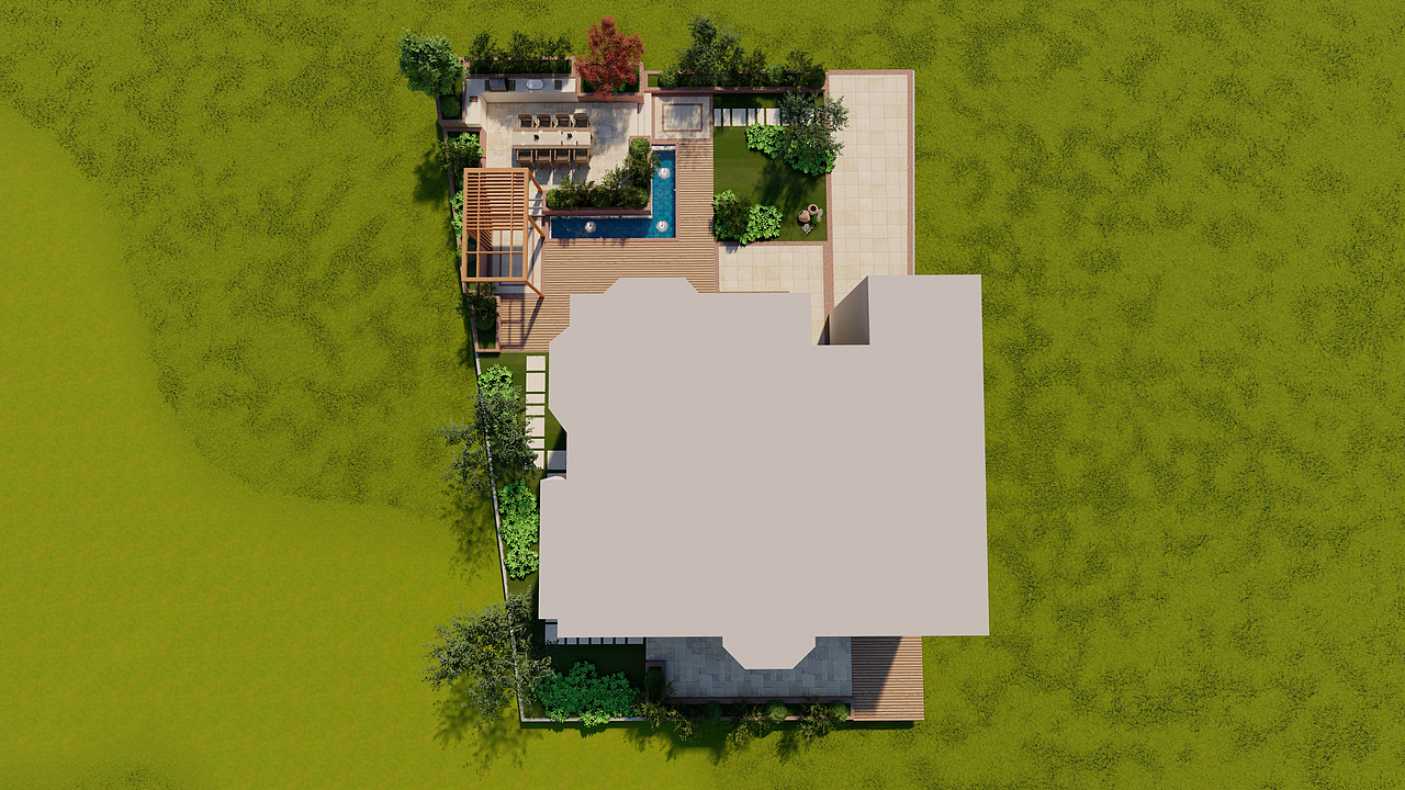 武汉汉南碧桂园别墅花园设计,景观设计师:焦学杰