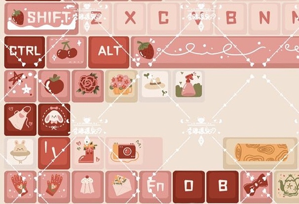 待➗《兔兔花园》原创键帽设计稿（图ZMzY2NjM0MjAw） - 商业插画 - 站酷设计师杏眼瑶窕原创素材 - 站酷ZCOOL