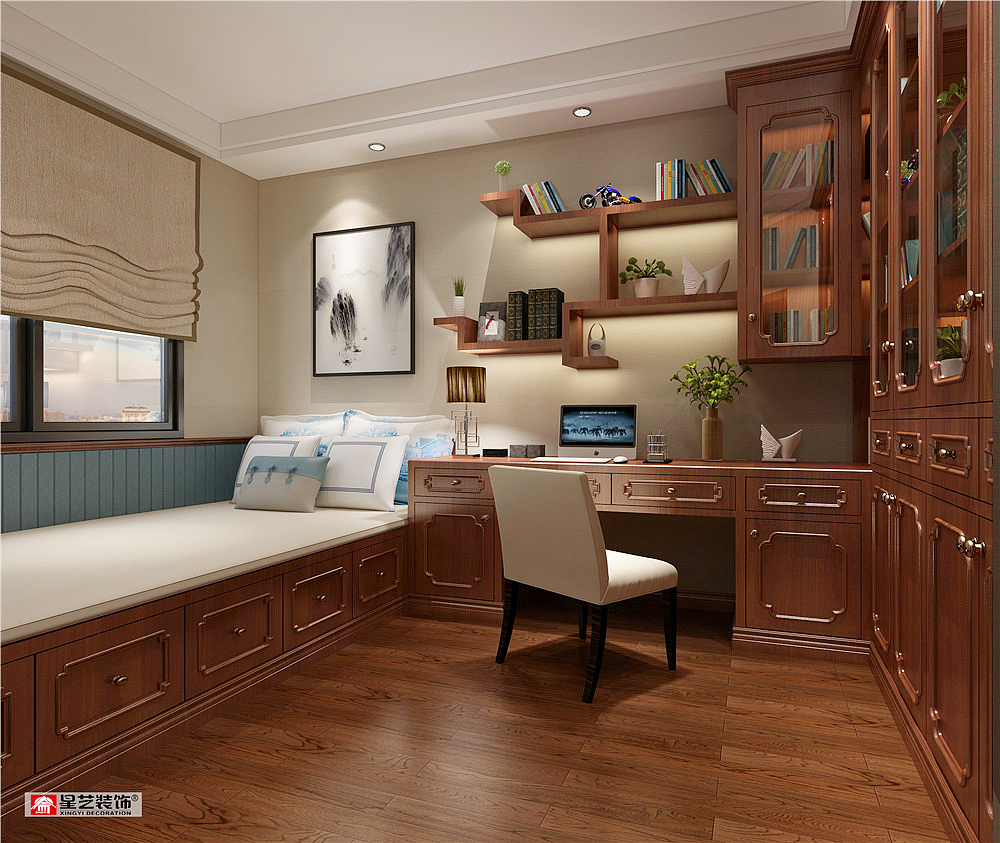 贵阳保利温泉新城四室三厅新中式风格装修设计鉴赏！（图ZMTM3ODMzNzU2） - 家装设计 - 站酷设计师贵阳装修公司排名原创素材 - 站酷ZCOOL