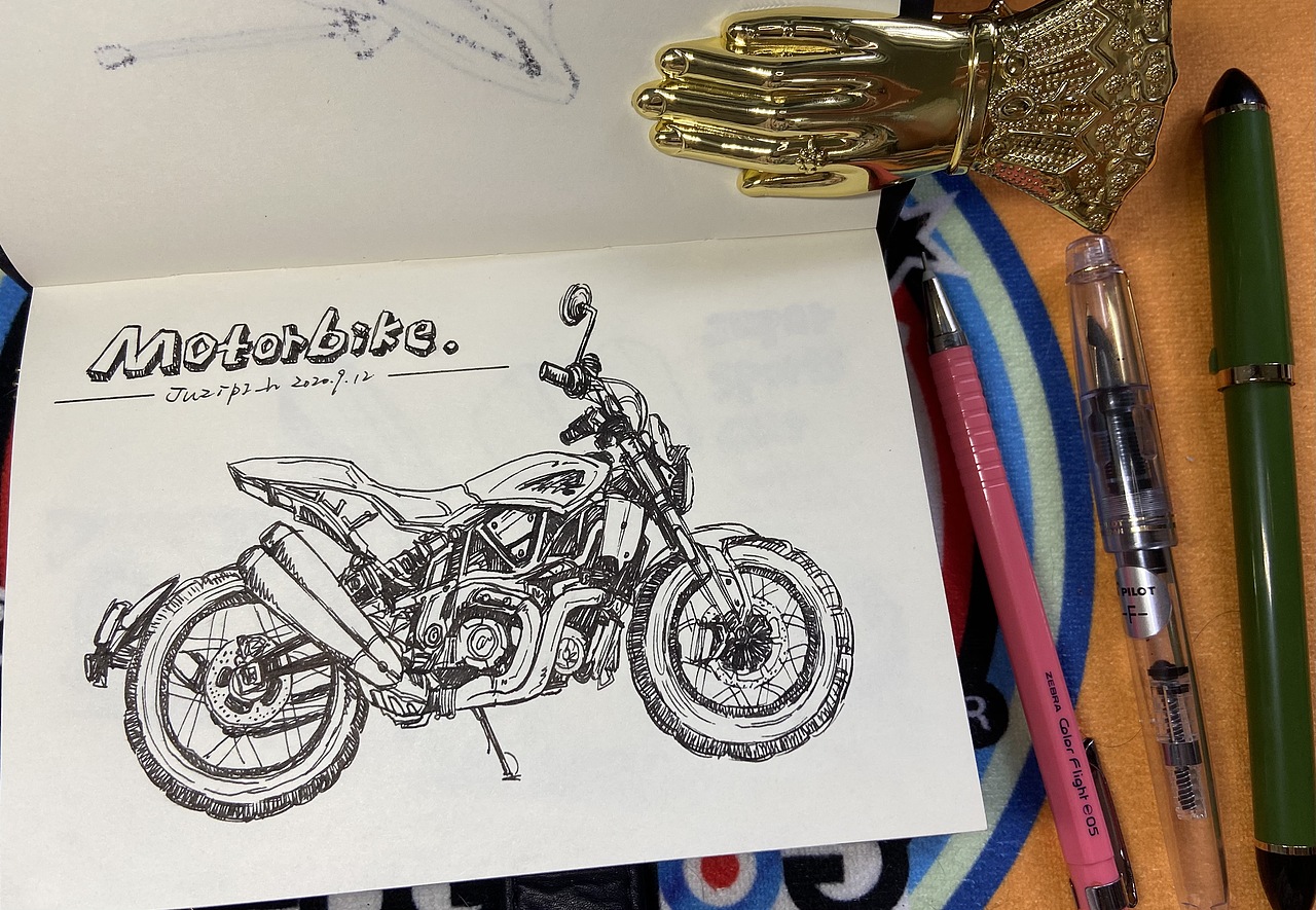 坚持的成就感 | 九月载具钢笔速写汇总