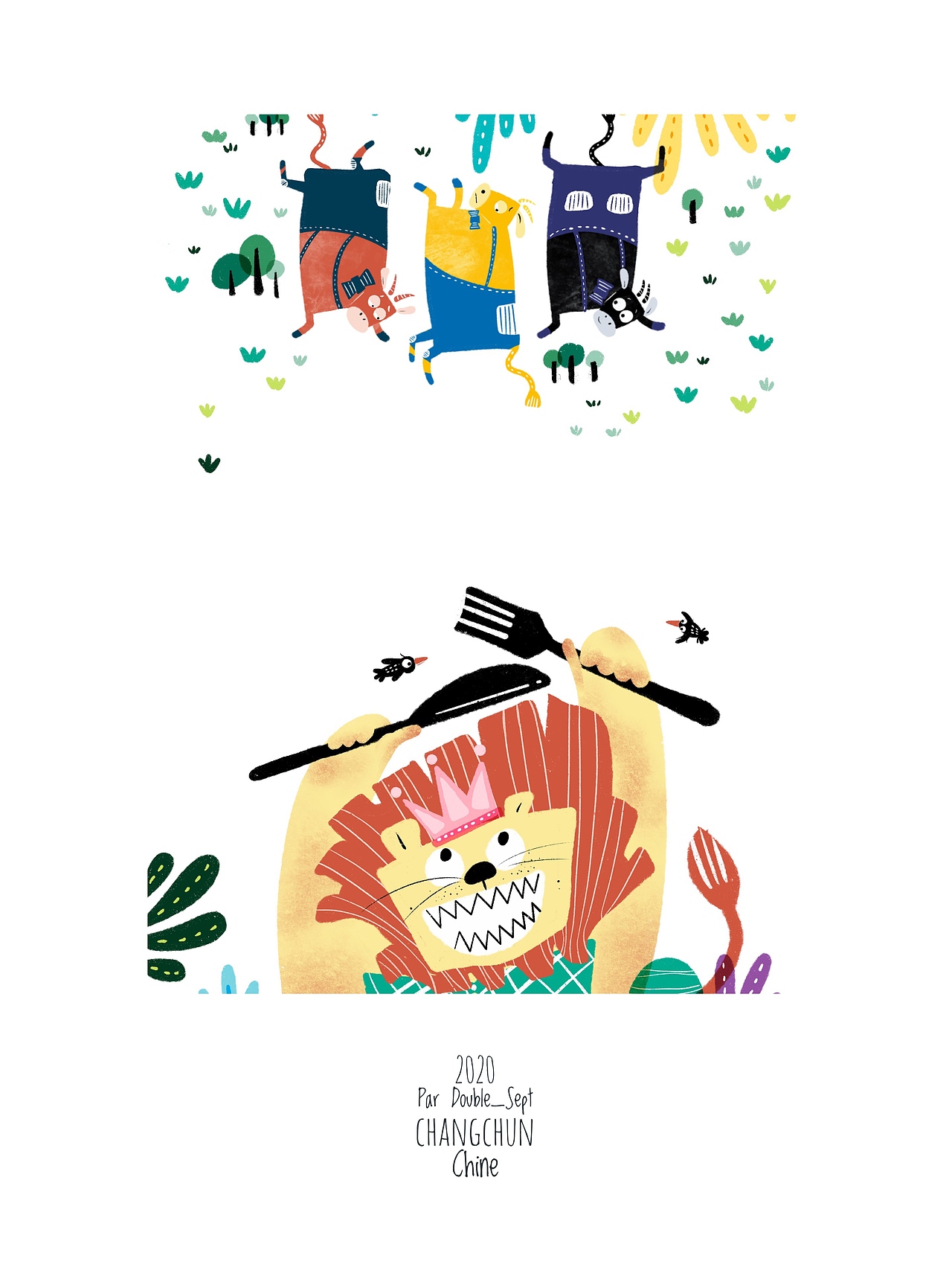 2020儿童插图板绘案例汇总