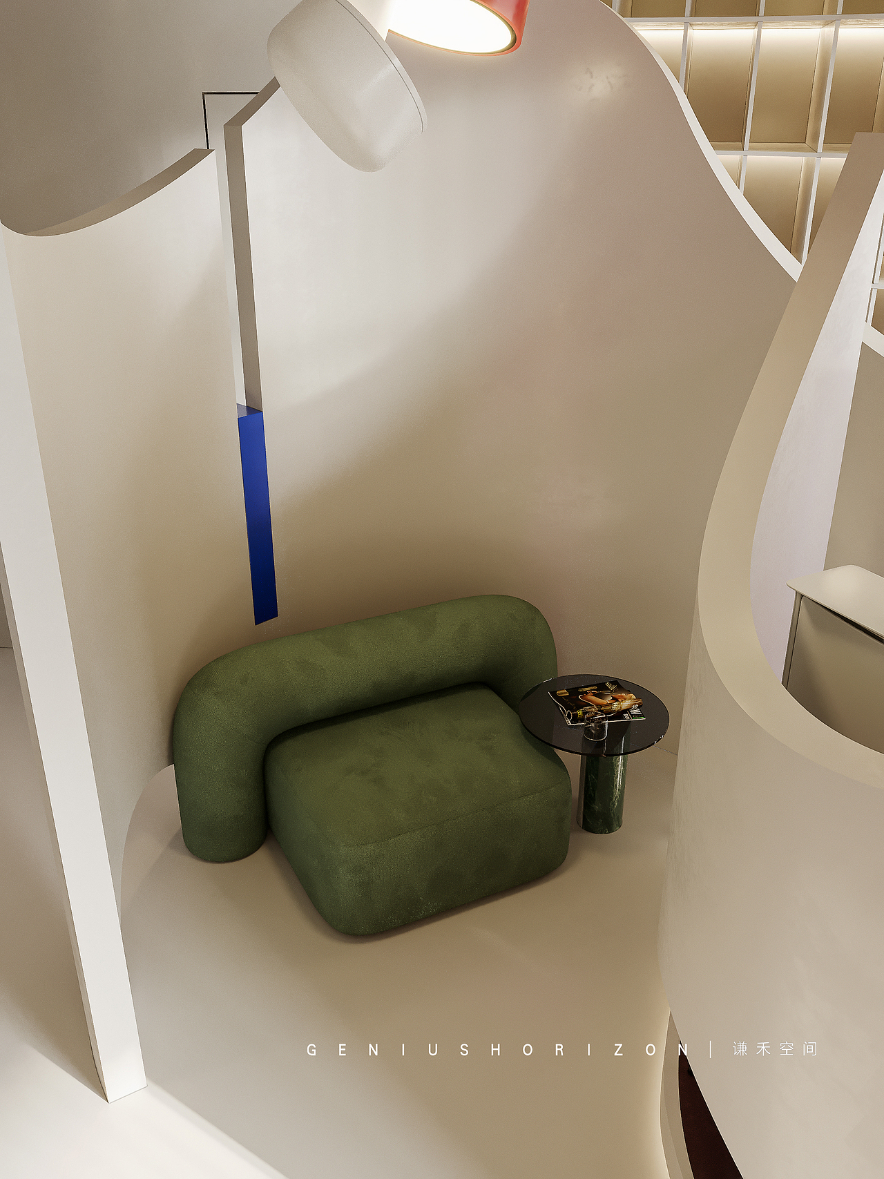 谦禾空间设计 隐山视觉 | 现代软装店效果表现