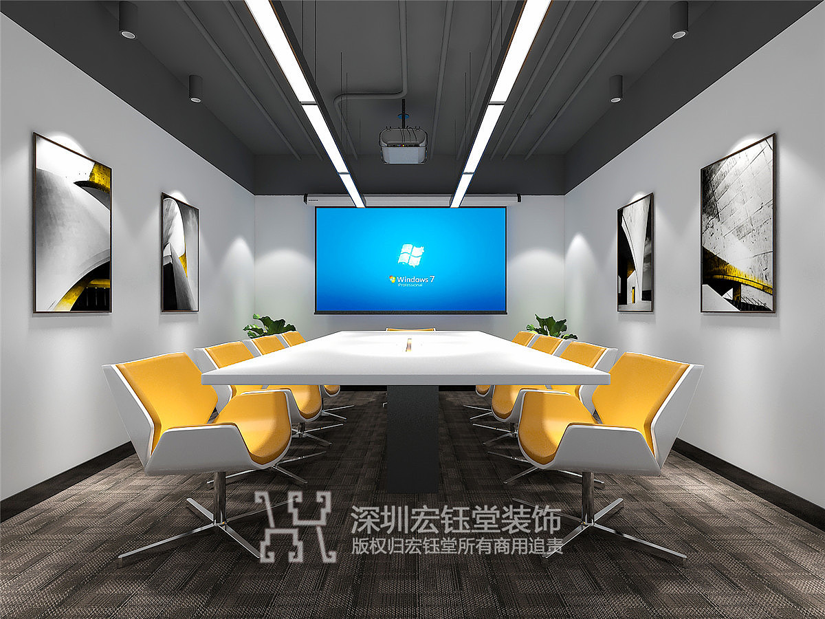 郑州企业公园地产公司办公室装修设计|空间|室内设计|郑州培训机构装修 - 原创作品 - 站酷 (ZCOOL)