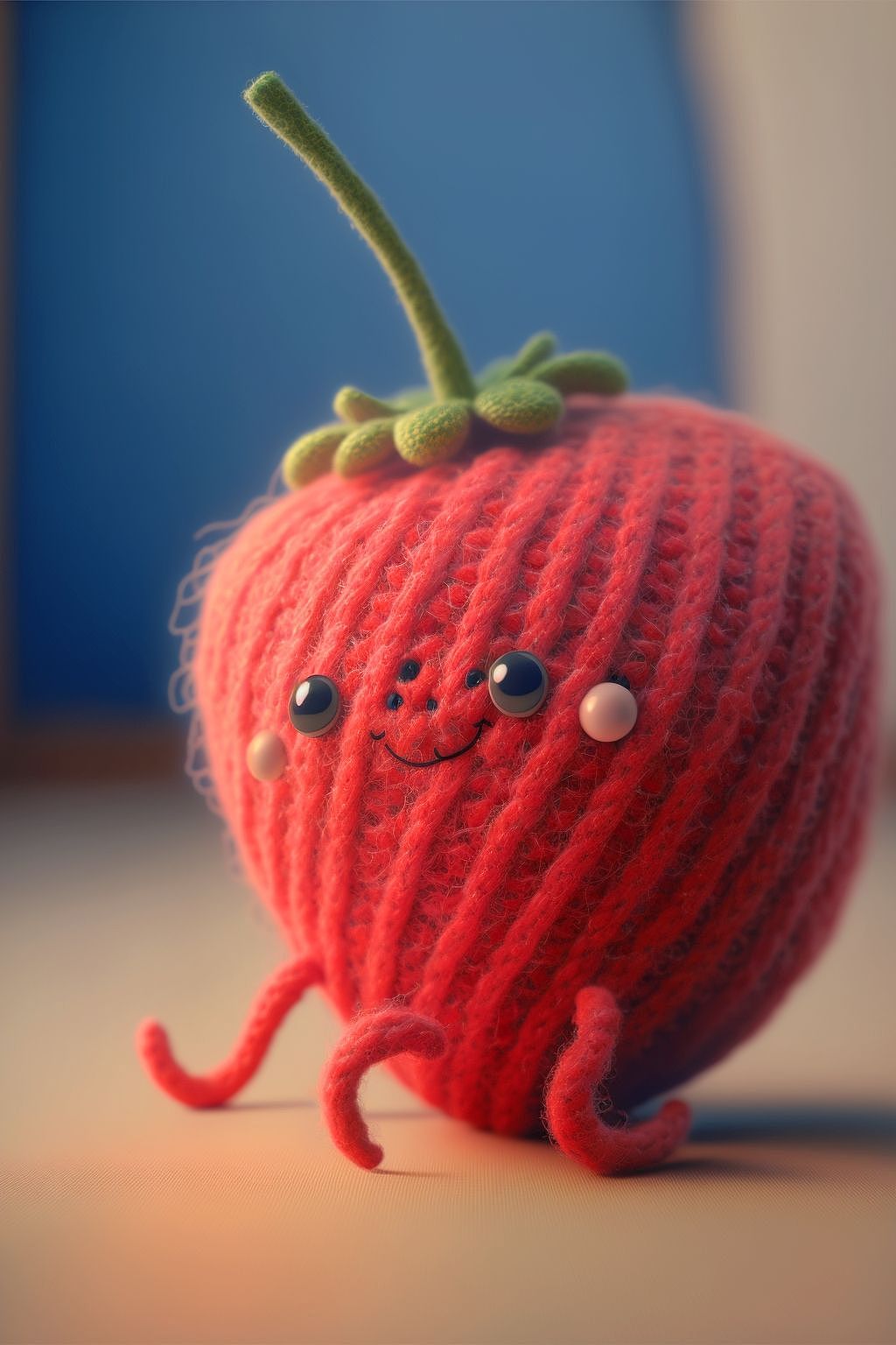 毛线水果,真的是毛线