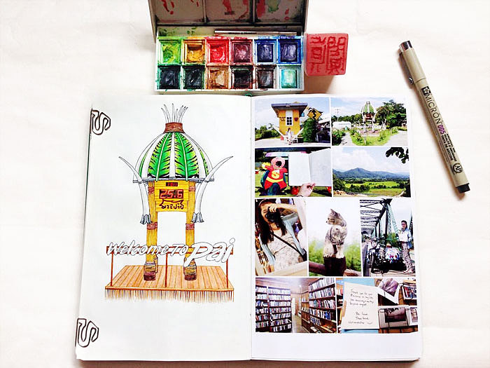 【This is Thailand】泰国手绘游记插画(图ZNDg3NDcyMTI=) - 商业插画 - 站酷设计师阗真原创素材 - 站酷ZCOOL
