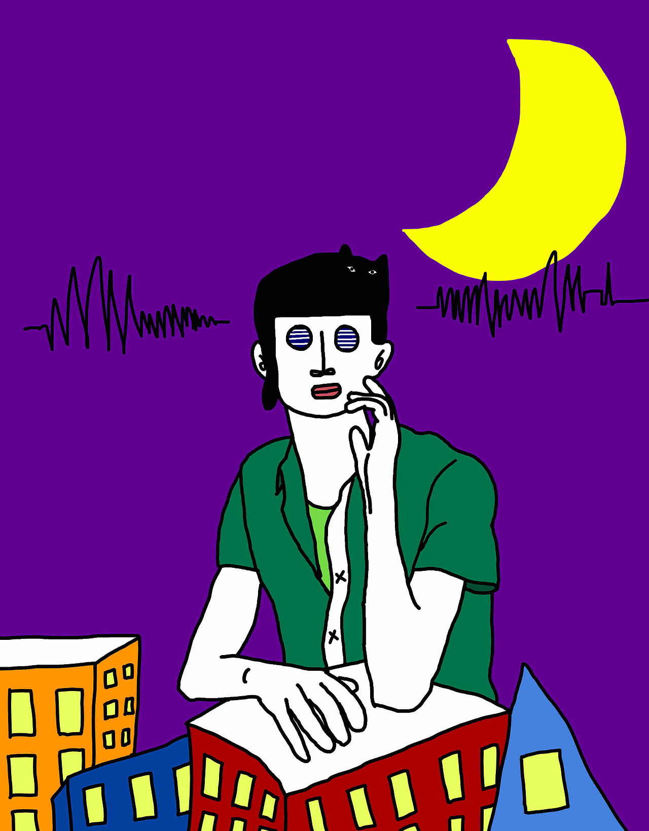 来自于生活（图ZMTE5MTI3Nzgw） - 新锐潮流插画 - 站酷设计师漏电的天线原创素材 - 站酷ZCOOL