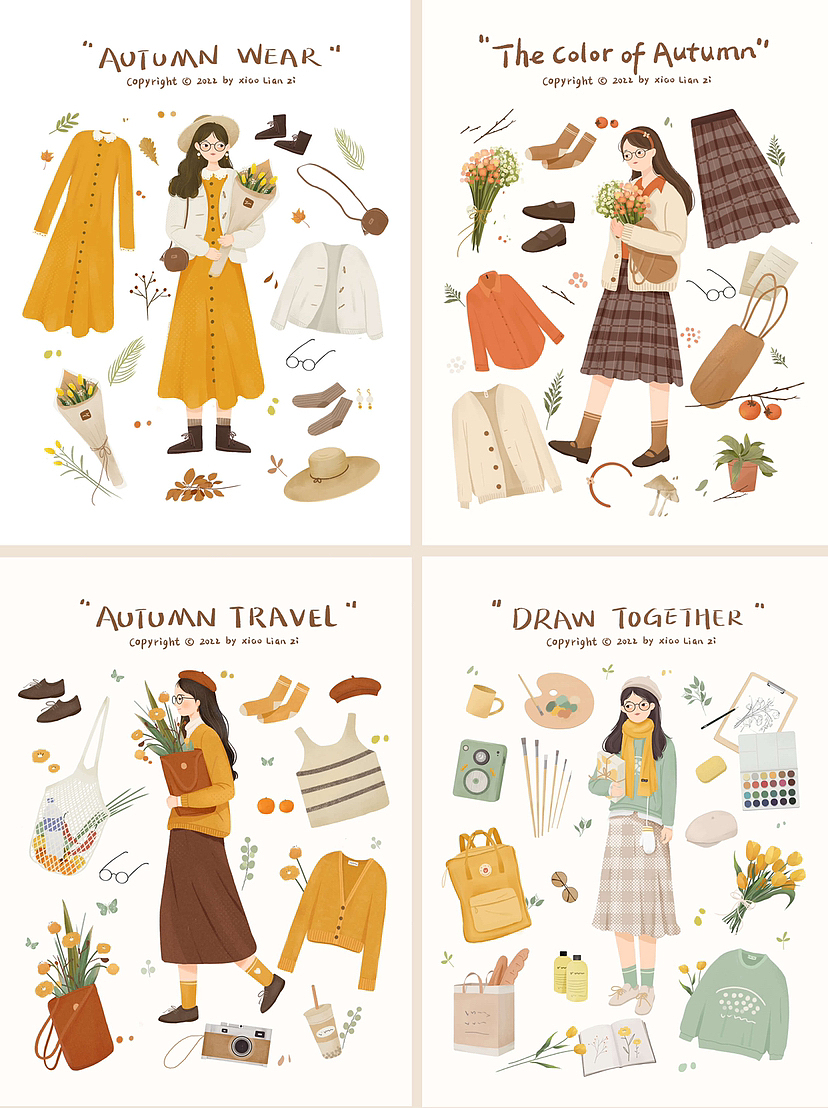 如何完成日常小物件插画？贴纸 |手帐插画