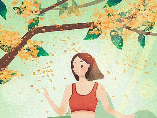 運(yùn)動(dòng)女孩（個(gè)人主頁(yè)-ZMjgyNTYxNDQ=） - 商業(yè)插畫(huà) - 站酷設(shè)計(jì)師三文seven原創(chuàng)素材 - 站酷ZCOOL