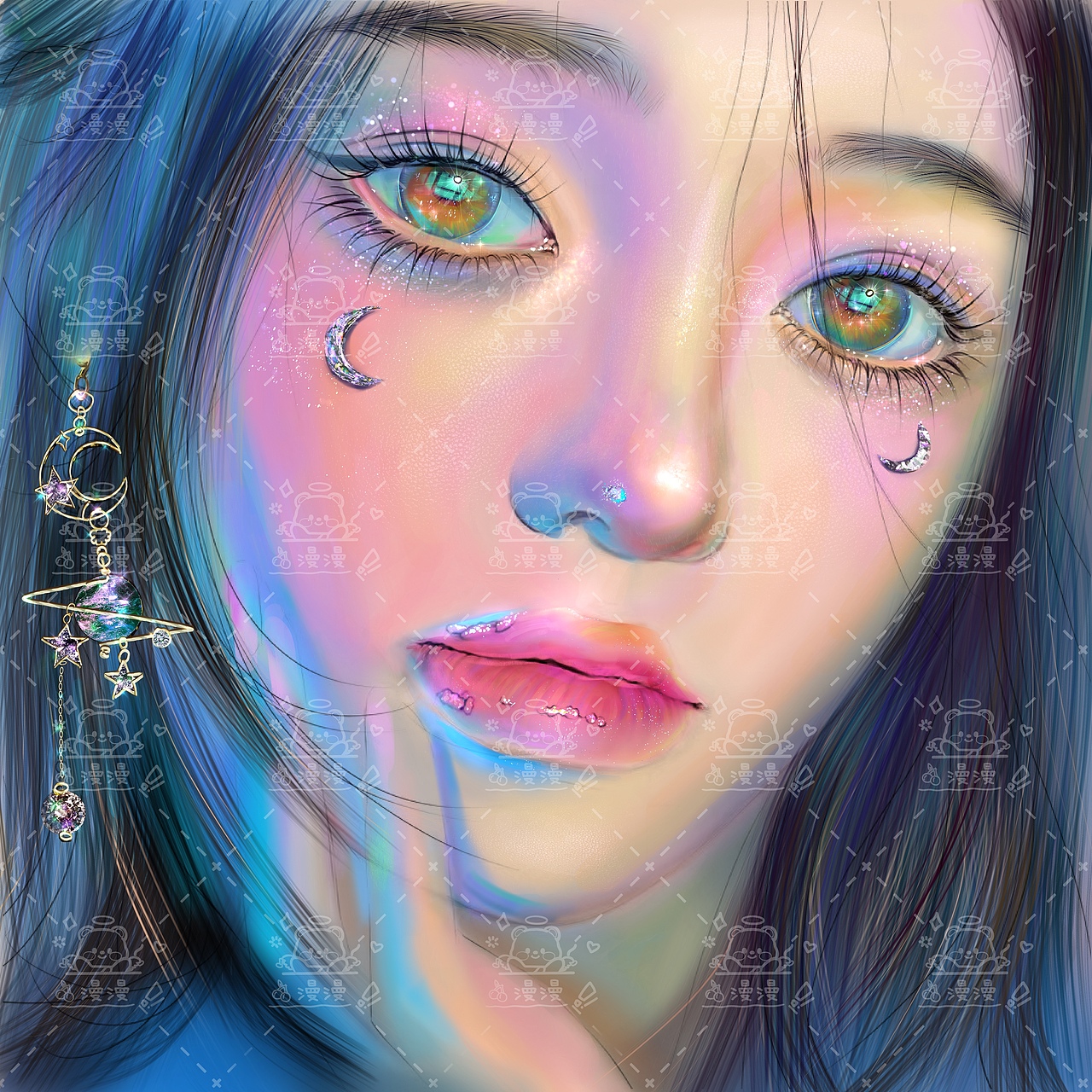 半厚涂头像（图ZMzczNDA1MDI4） - 艺术插画 - 站酷设计师Z66874852原创素材 - 站酷ZCOOL