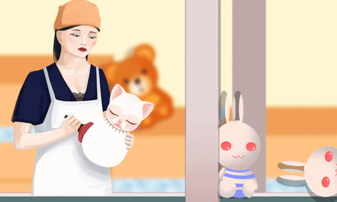 遥远的毕设的猫咪动画~名为《商标喵》有本事你念一遍