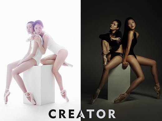 黑和白的女孩儿