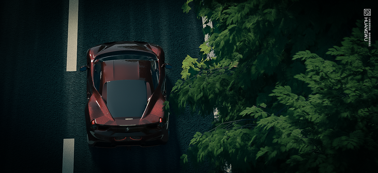 汽车场景练习 C4D