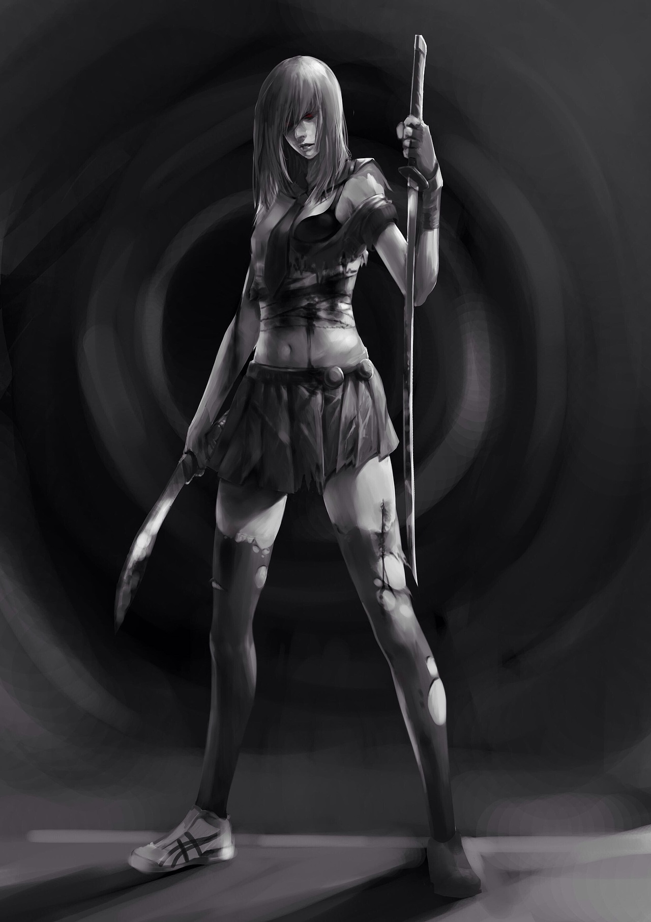 恶魔杀手（图ZMTY0NDUyMzE2） - 创作习作 - 站酷设计师黄小鑫Leoz原创素材 - 站酷ZCOOL