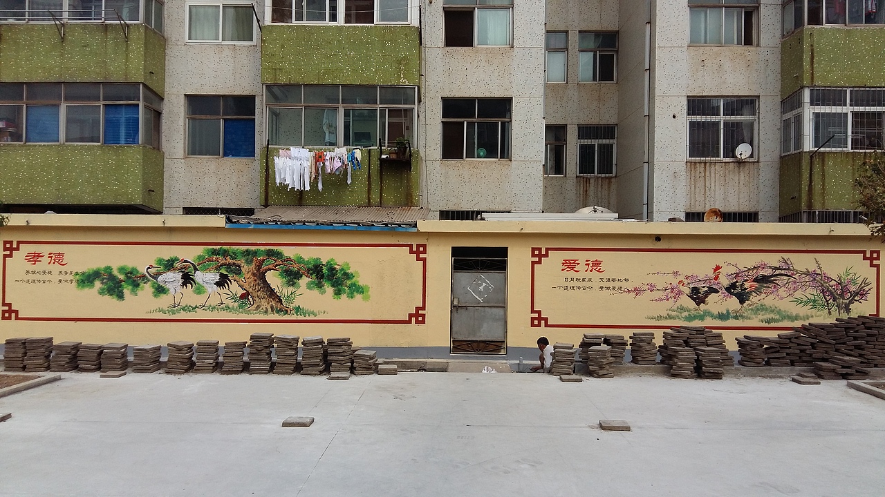 日照农村文化墙,壁画,手绘墙,幼儿园彩绘,墙体彩绘