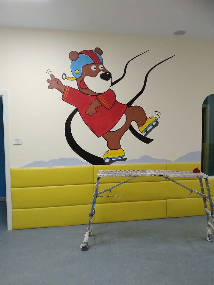 新愛嬰（國際早教中心）墻體手繪（圖ZMTM3Mzc5ODg0） - 繪畫 - 站酷設(shè)計師天天墻體手繪原創(chuàng)素材 - 站酷ZCOOL