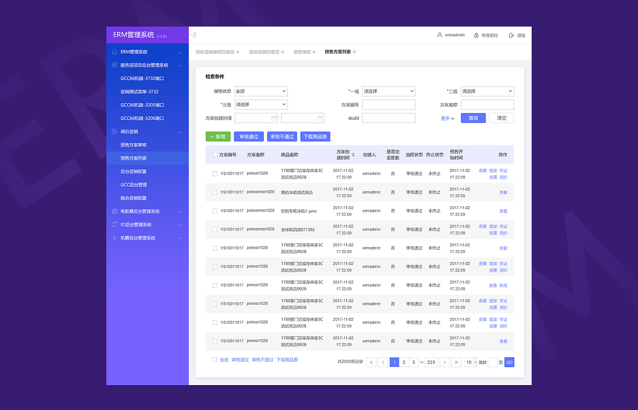 一款ERM管理系统