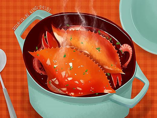 螃蟹（個人主頁-ZMzI1MzQ4NjQ=） - 創(chuàng)作習作 - 站酷設計師W冰雪零度原創(chuàng)素材 - 站酷ZCOOL