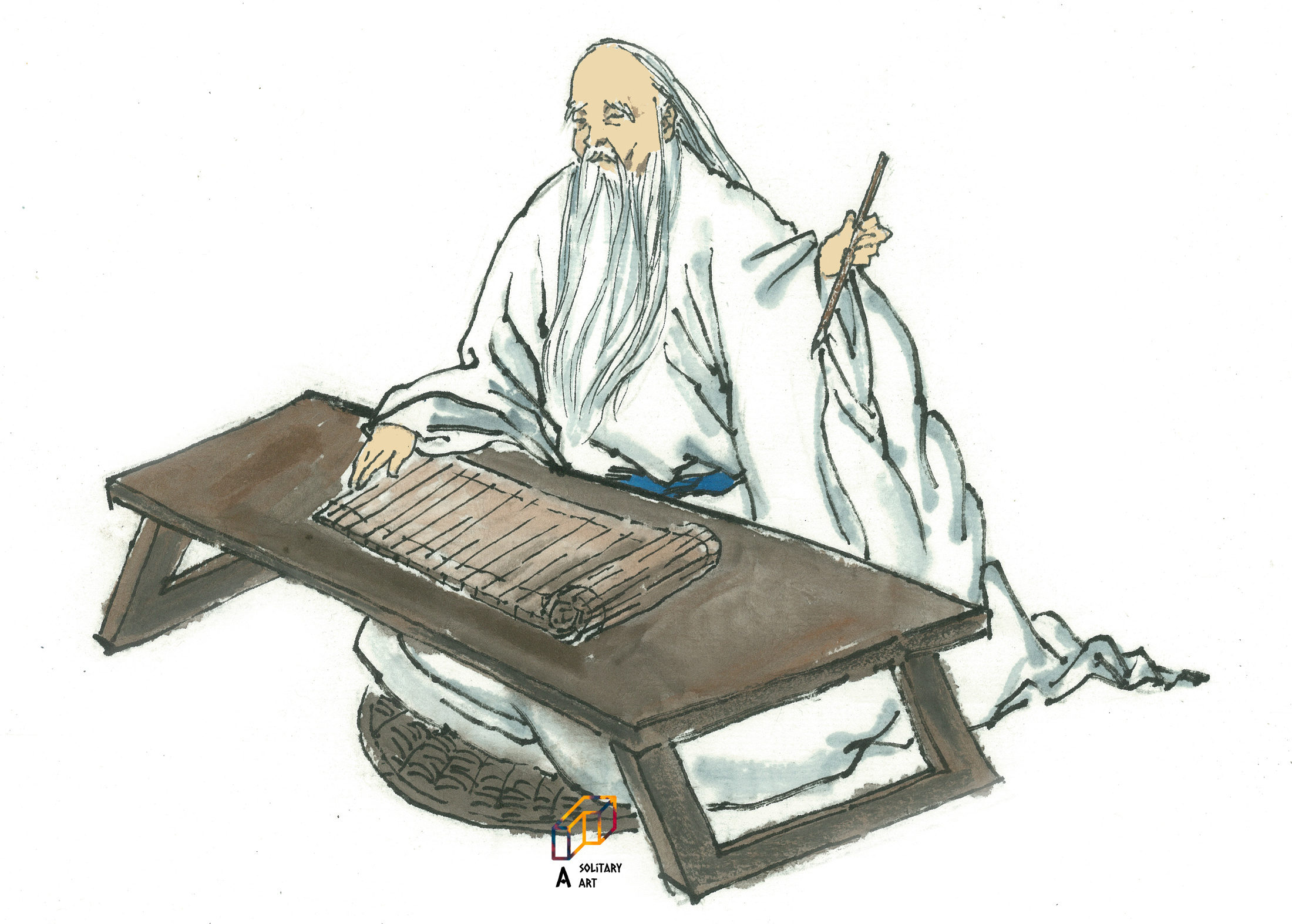 名人轶事 | 老子|插画|绘本|一艺孤行 - 原创作品 - 站酷 (zcool)