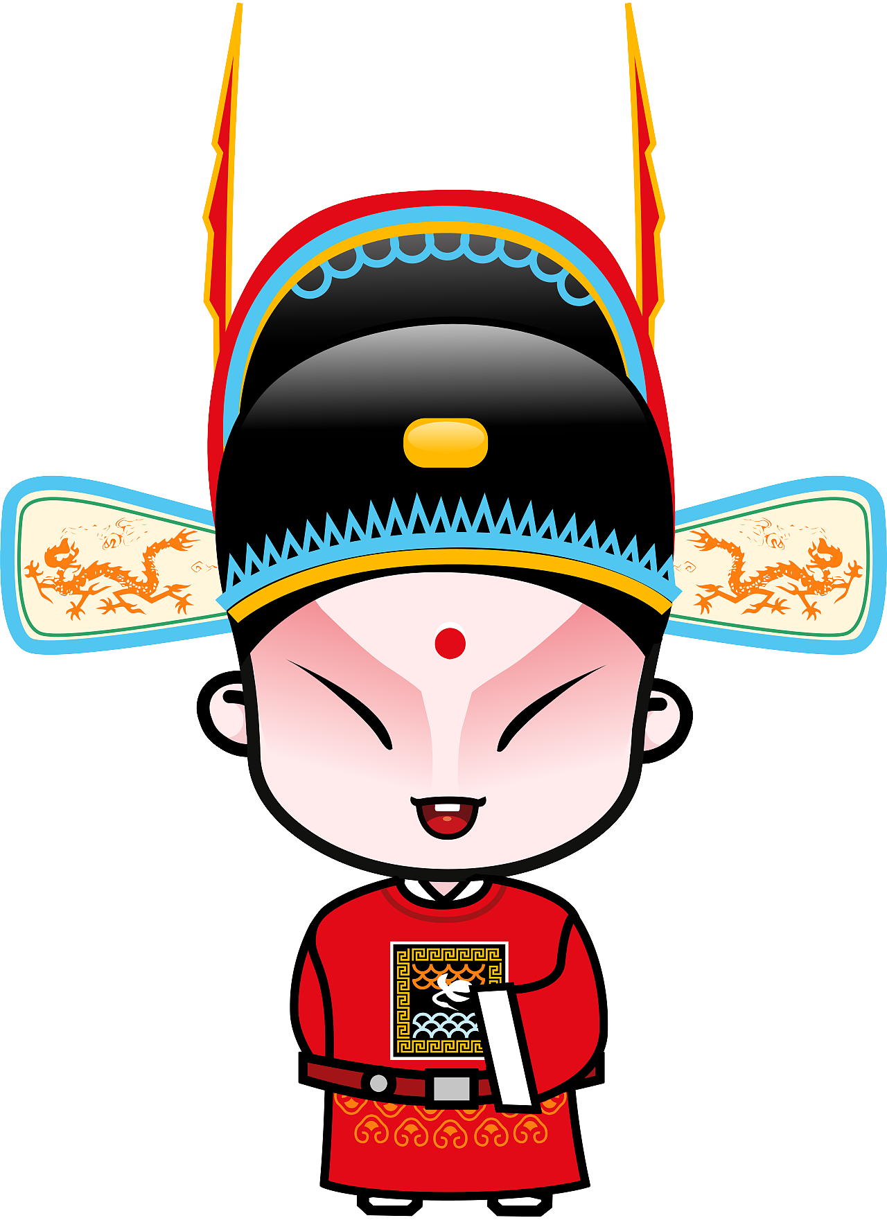 国粹京剧国粹宝贝q版京剧动漫卡通高清大图