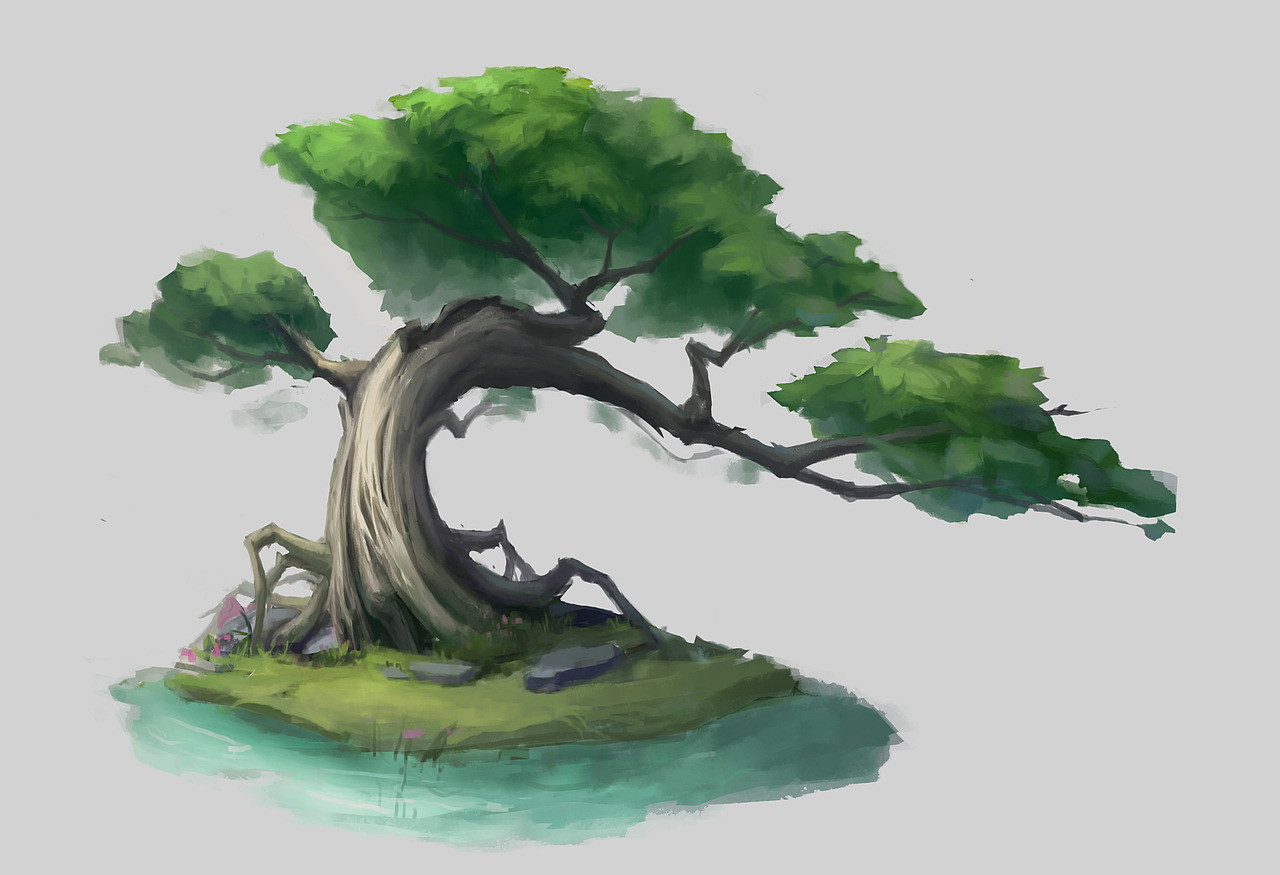 一颗树（图ZMTIyNzE3OTE2） - 创作习作 - 站酷设计师mmik11原创素材 - 站酷ZCOOL